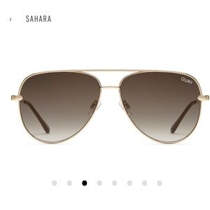 Quay x Desi sunglasses in gld/smktpe.